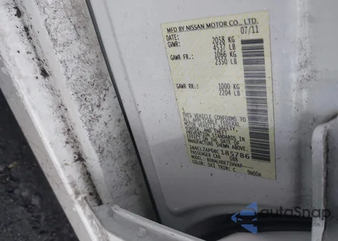 2011 Nissan Altima Hybrid из США, поврежденный, VIN 1N4CL2AP6BC185786